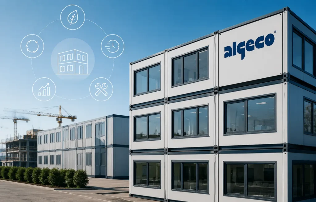 Dietmar Müller Algeco – moderne modulare Bürogebäude und nachhaltige Raumlösungen auf einem professionellen Algeco-Gelände