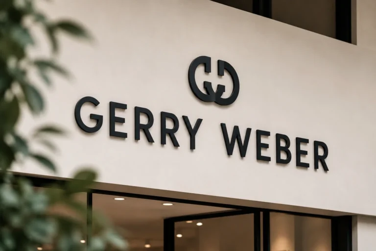 Gerry Weber Storefront mit modernem Markenschild an einer eleganten Ladenfassade