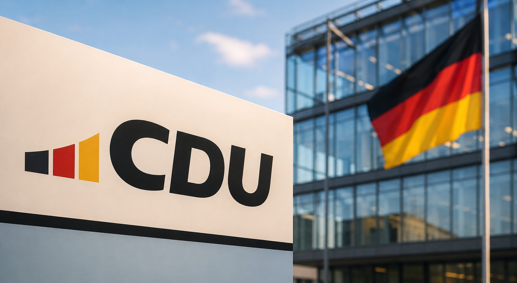 Angela Merkel CDU party conference in the modern conference hall as a symbol for important political decisions of the CDU in Germany