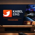 kabel eins programm auf modernem Smart-TV mit übersichtlicher Programmansicht in einem stilvollen Wohnzimmer